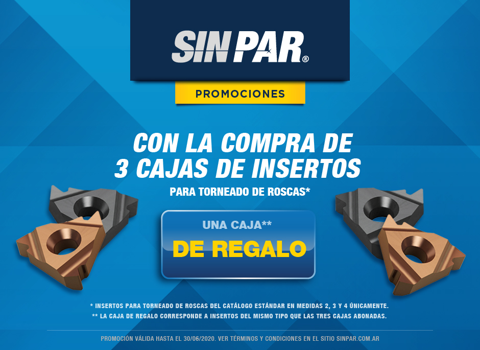 4×3 en cajas de insertos para torneado de roscas