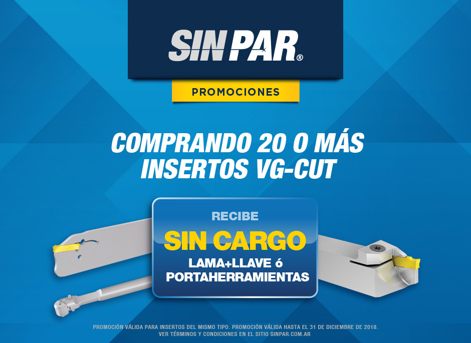 Regalo a elección con la compra de insertos VG-CUT